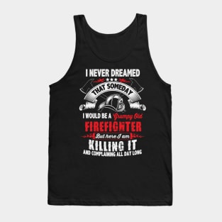 Grumpy Old Firefighter Tank Top